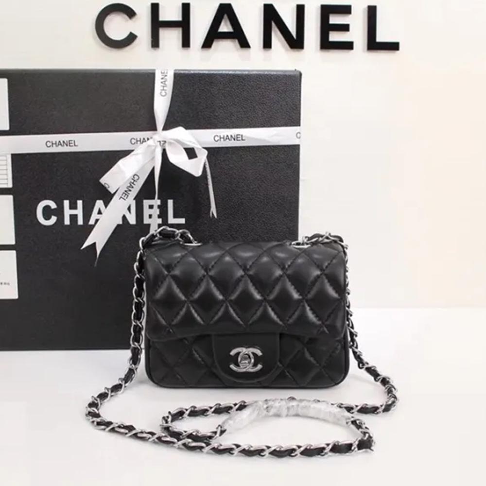 chanel1115PYD041 18x14x7 cm Silver logo