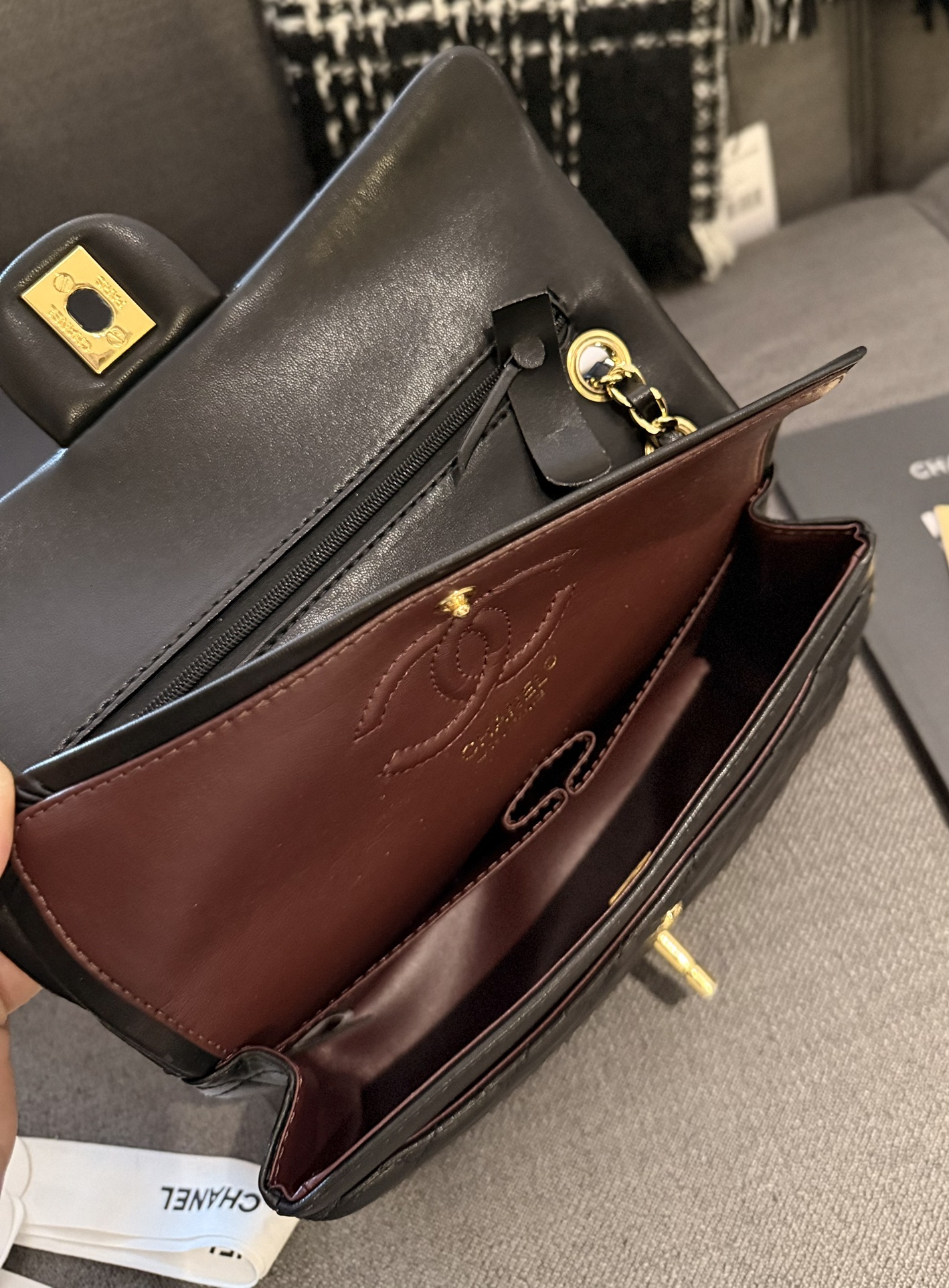 Chanel Classic Flap Bag Sheep 1112CF LLS091 23cm