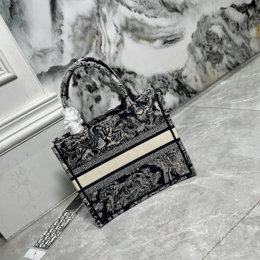 10A + top quality Small Dior Book Tote 0175 XB012 26cm