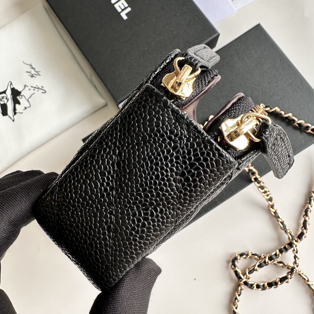 Chanel 50172 Black with gold LM521 20cm