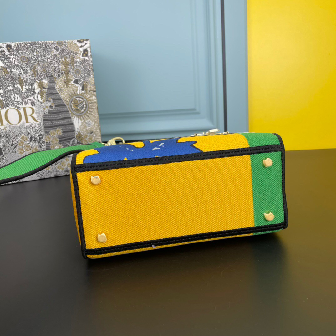 10A + top quality Dior Medium Lady D-Lite Bag M0565 LM003 24cm