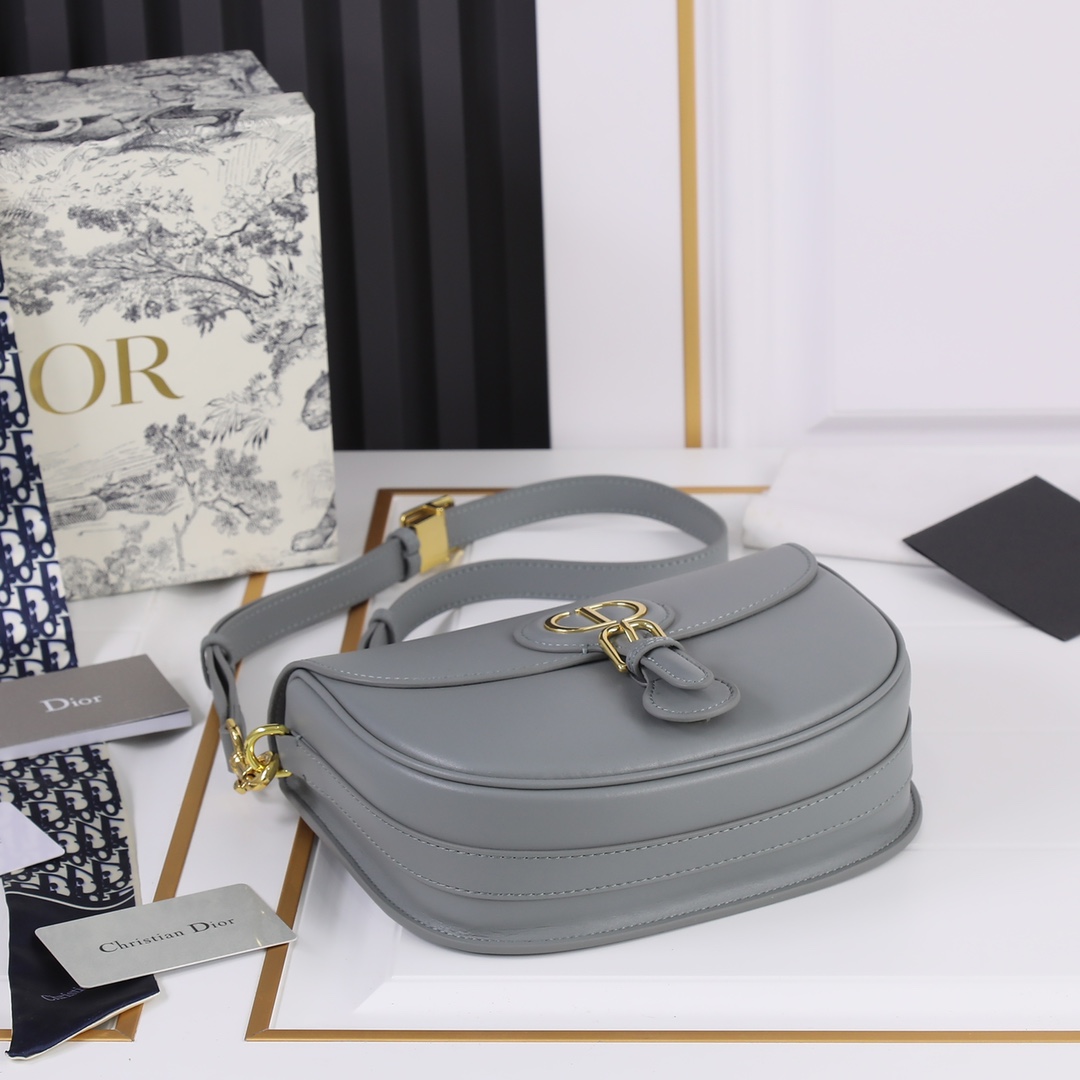 Medium Dior Bobby bag Grey CD-2011 XB081 22cm