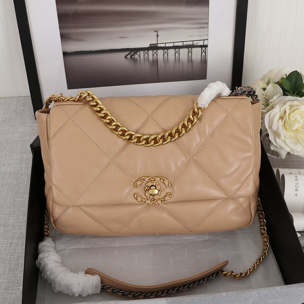 CHANEL 19 Flap Bag Small&Medium Chain Strap Shoulder Bag (Replica)
