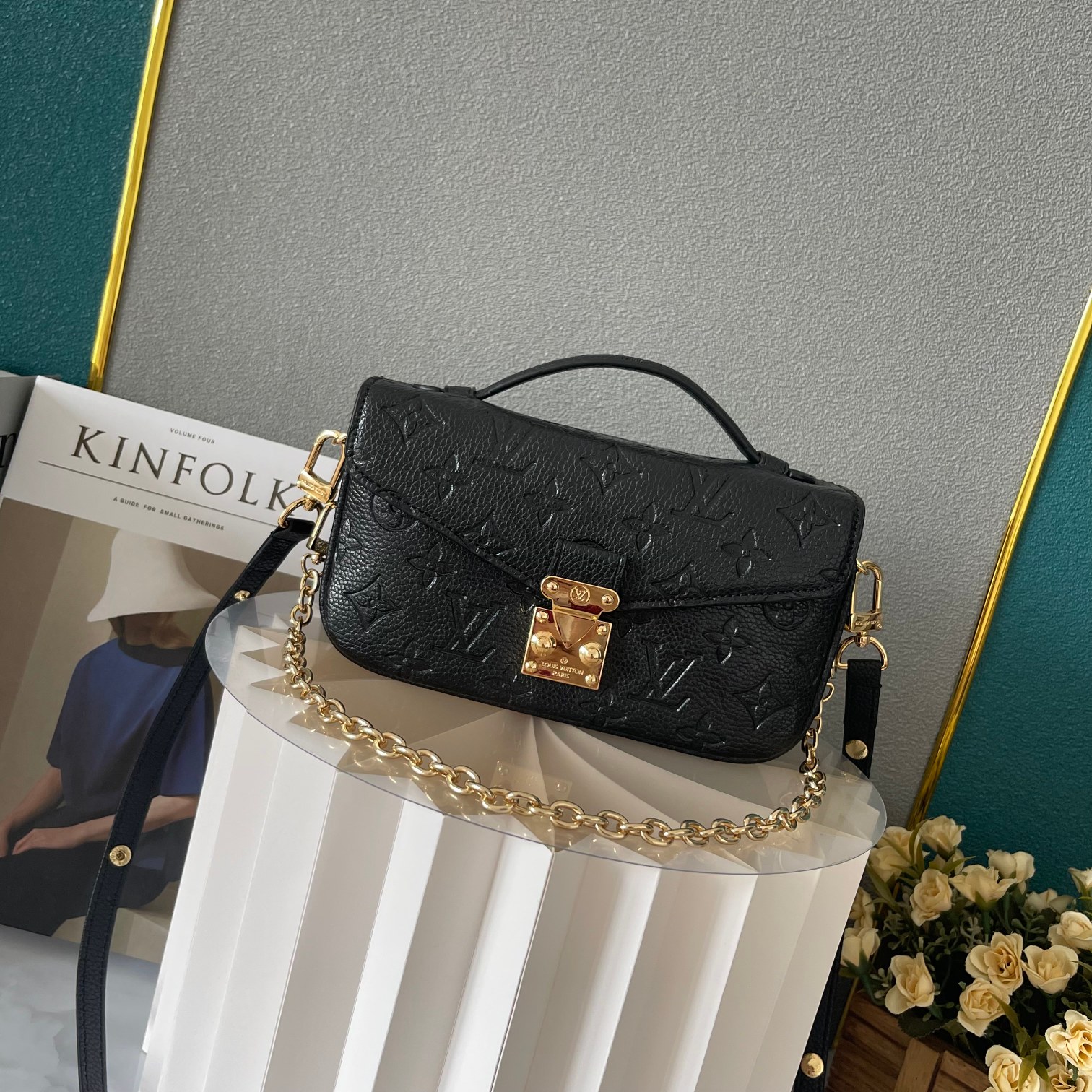 LV POCHETTE MÉTIS EAST WEST BAG M46279 LM031 21.5cm