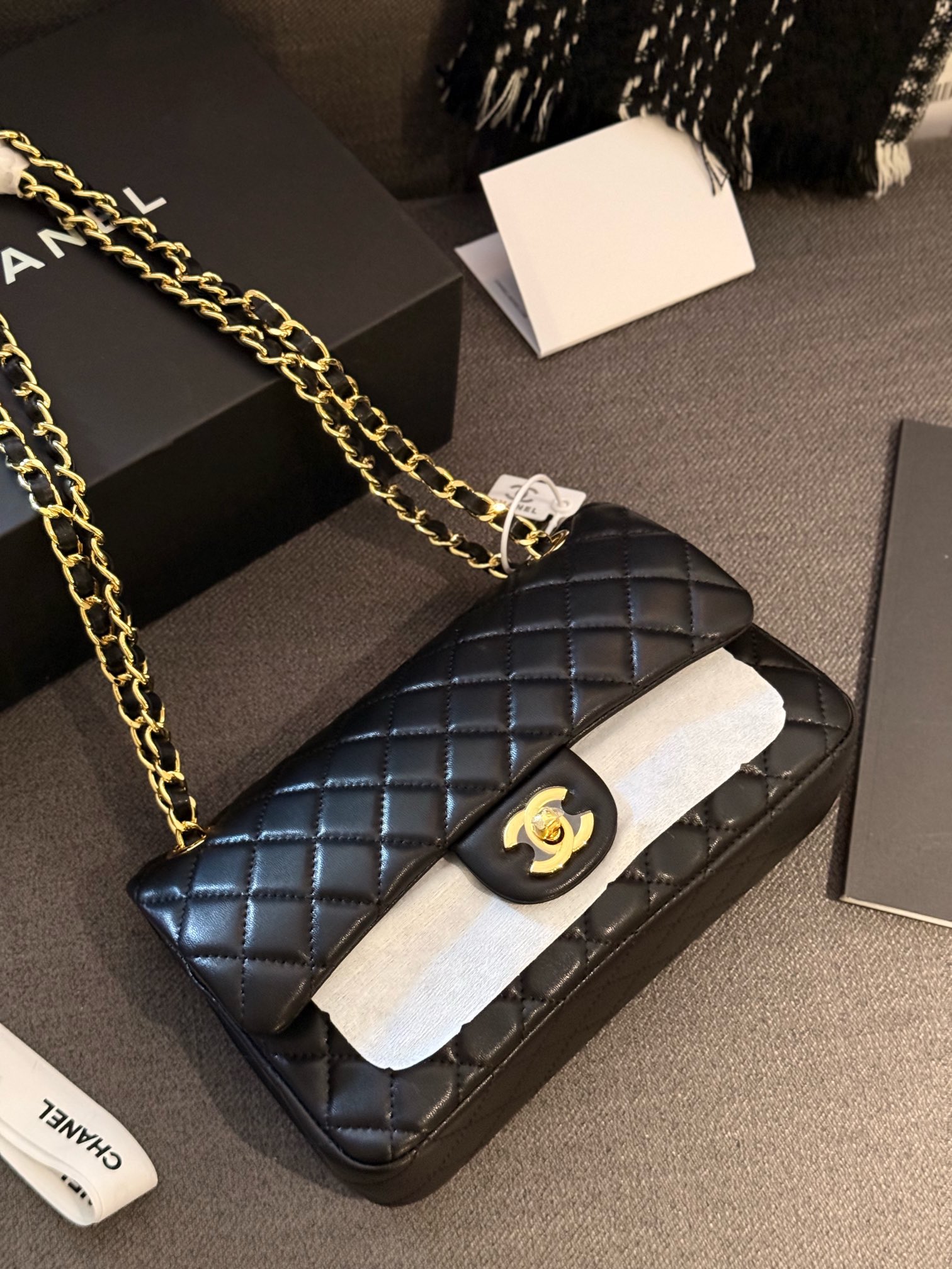 Chanel Classic Flap Bag Sheep 1112CF LLS091 23cm