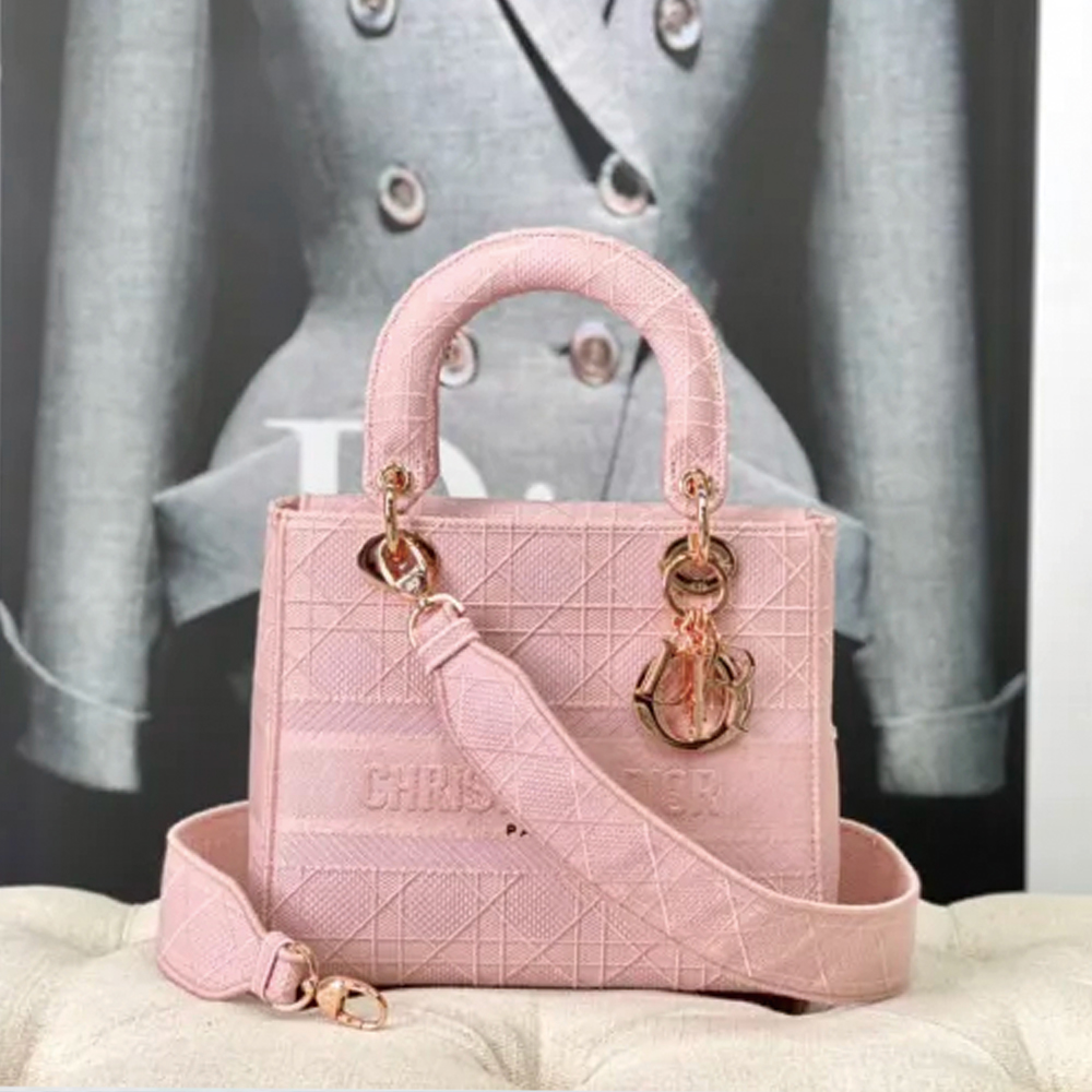 10A + top quality Dior Medium Lady D-Lite Bag M0565 LM003 24cm