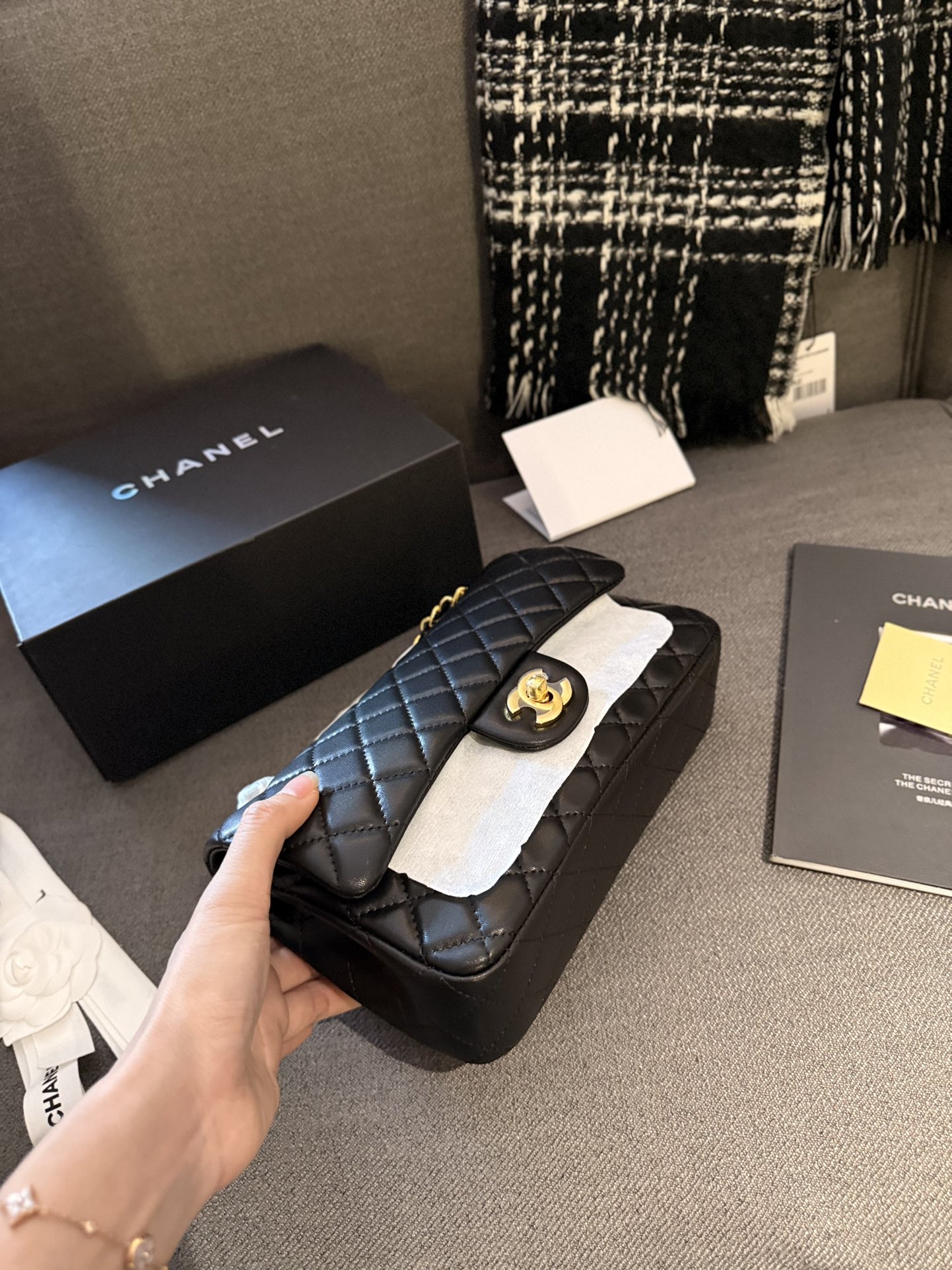 Chanel Classic Flap Bag Sheep 1112CF LLS091 23cm