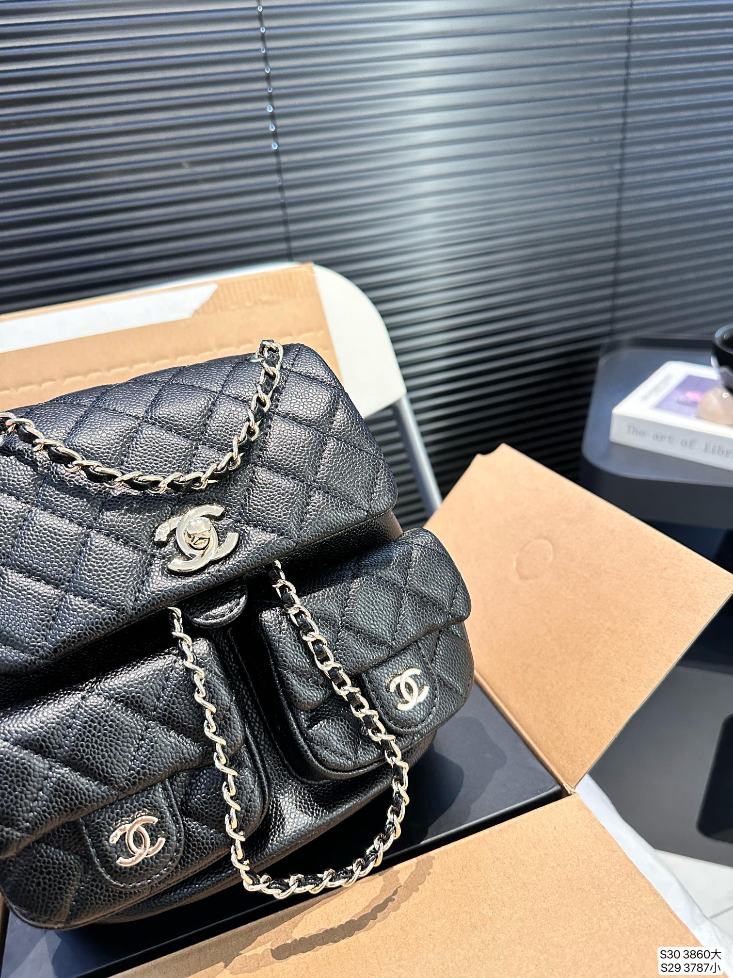 Chanel Backpack 3860 LLS012 17-20cm