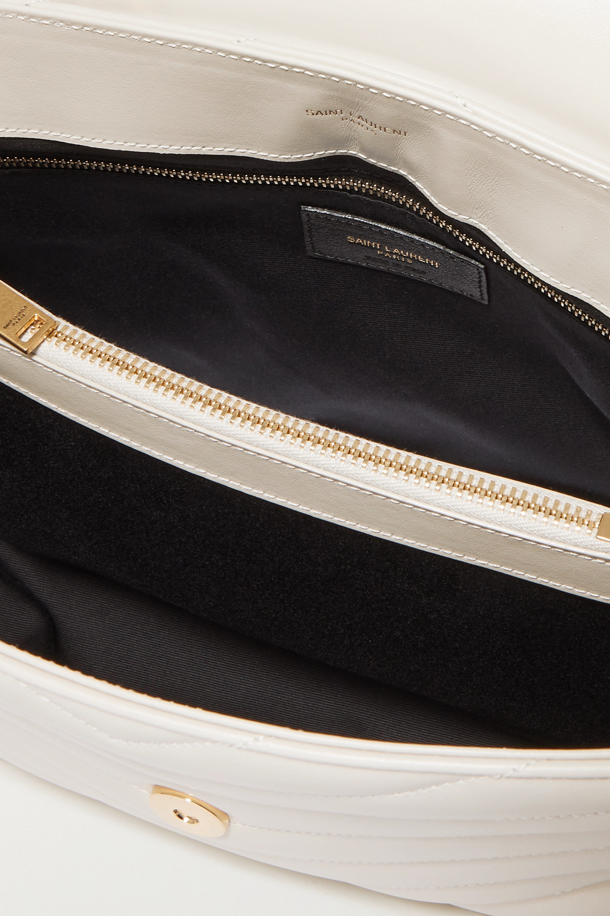 Yve SAINT LAURENT YSL LouLou Medium Quilted Leather Shoulder Bag White(Replica)