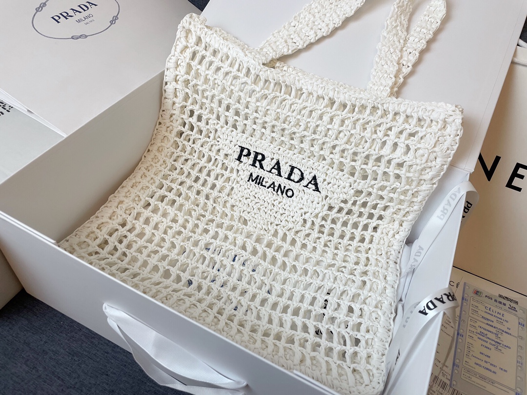 Prada 1BG393 White LM031 36cm