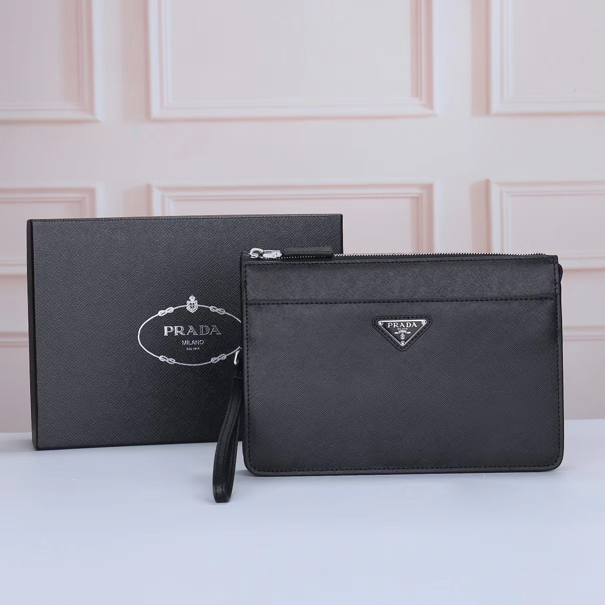 Prada Men Clutch 2032 TS071 25cm