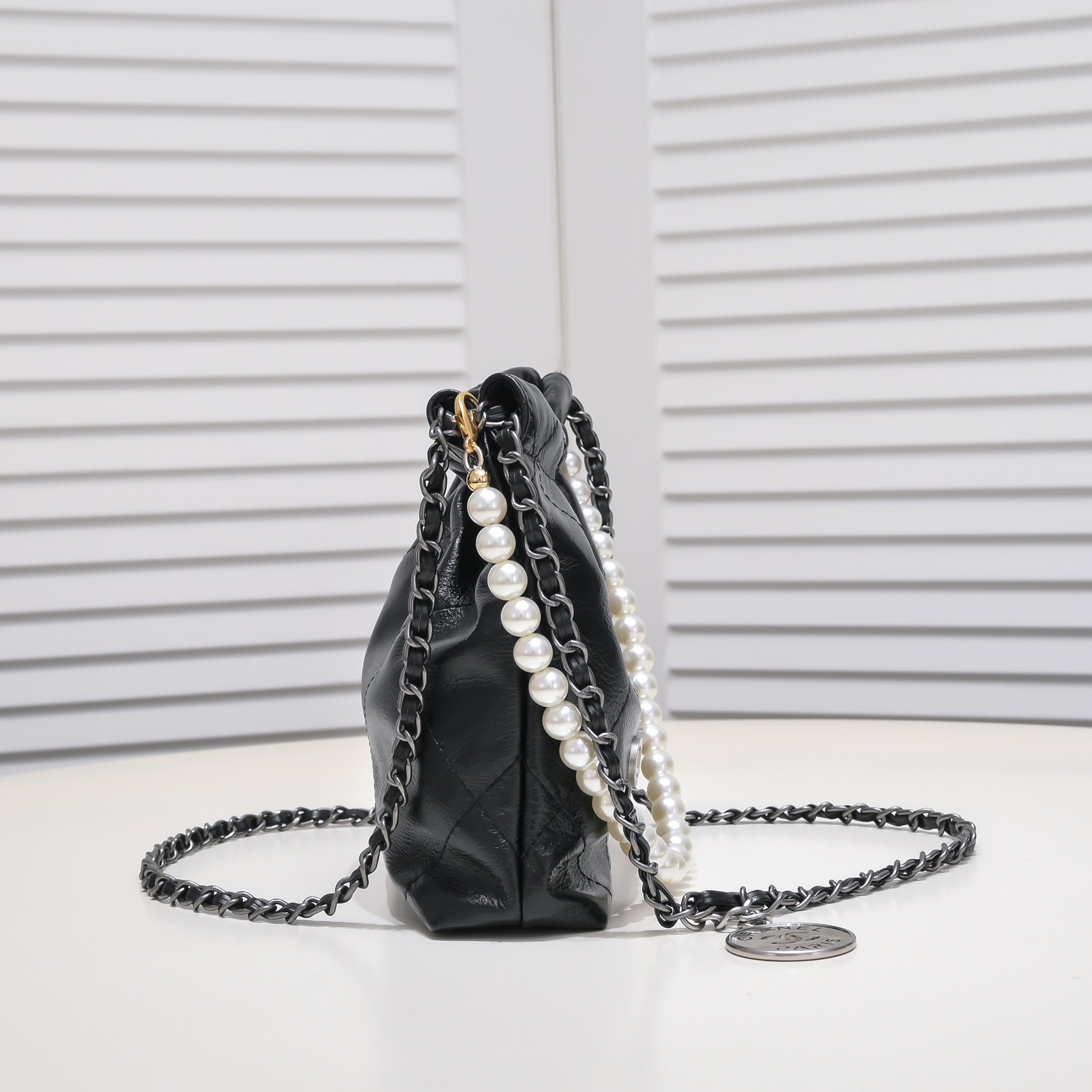 Chanel 22S Trash Bag Mini Pearl Bag Shoulder Bag Handbag