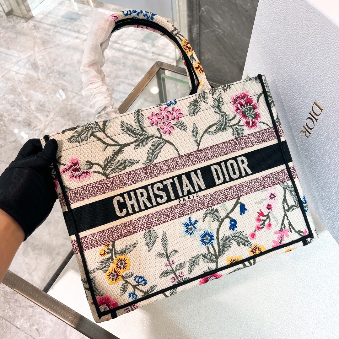 10A + top quality Medium Dior Book Tote 1296 DLAM022 36cm
