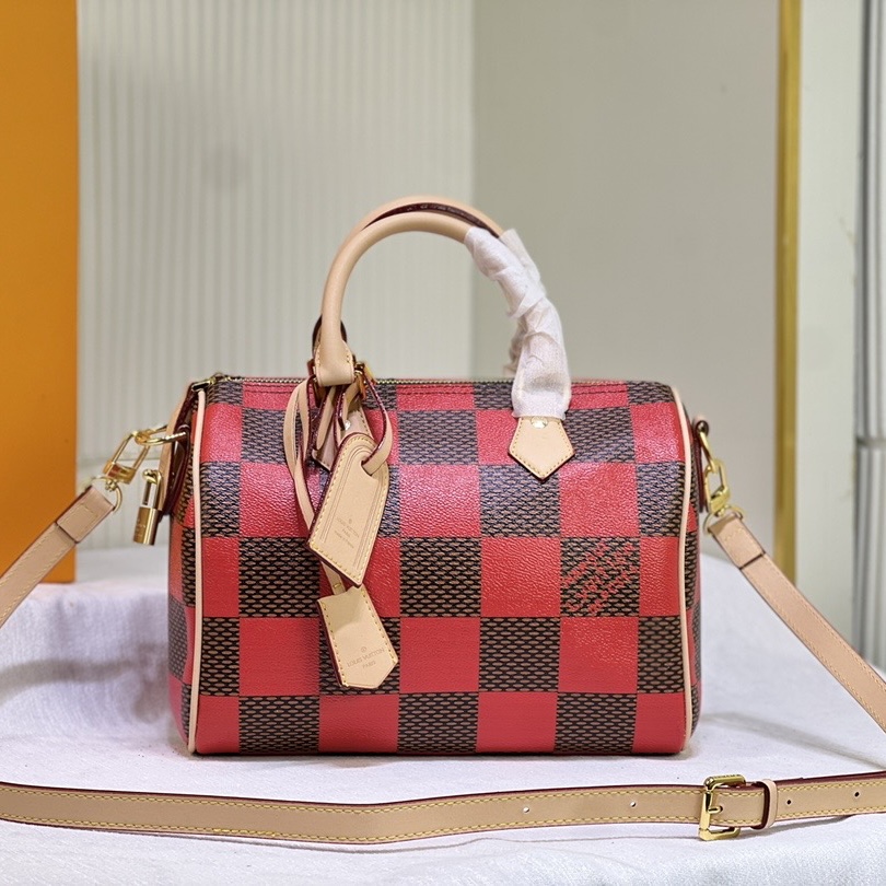 Louis Vuitton LV  Speedy 25 Checkerboard Shoulder Bag Handbag (Replica)