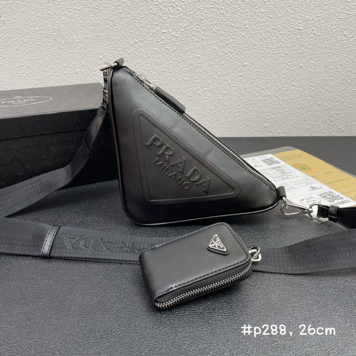 Prada Triangle Bag 1BH190 LM081 26cm