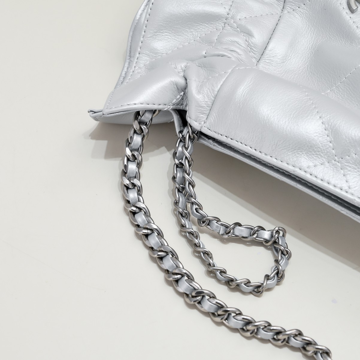 Chanel Drawstring Trash Bag Shoulder Bag Handbag