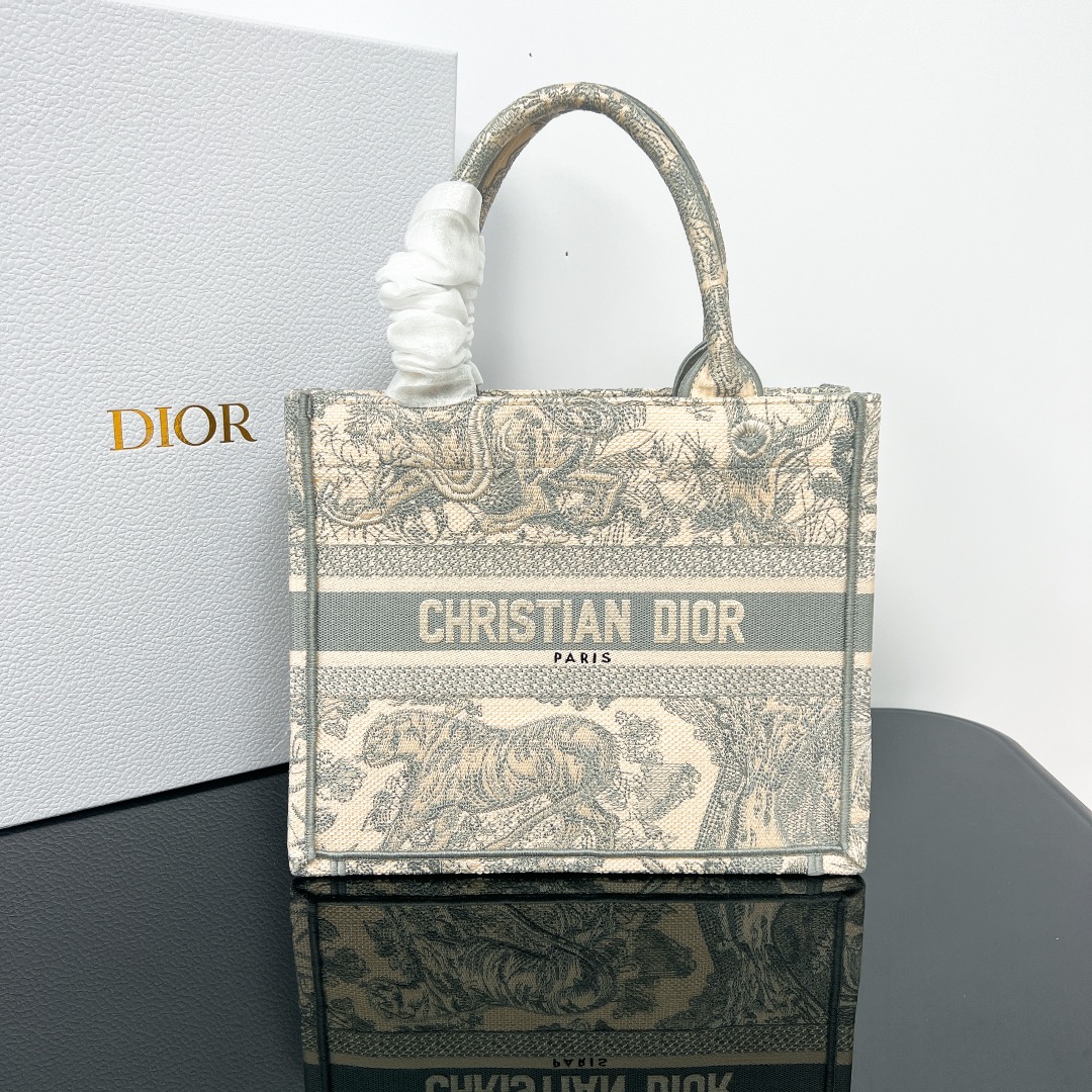 10A + top quality Small Dior Book Tote 1265 DLAM012 26.5cm