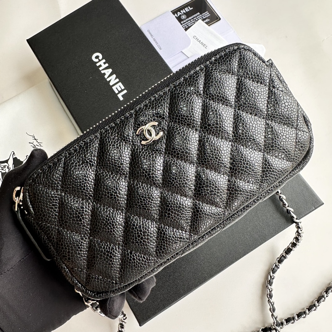 Chanel 50172 Black with silver LM521 20cm