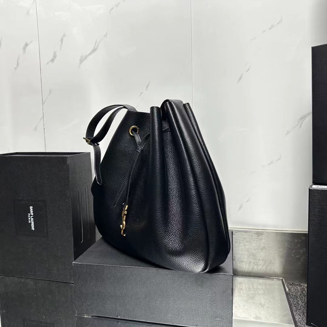 YSL Flat Shoulder Bag Hobo Bag 697941 LM071 33cm