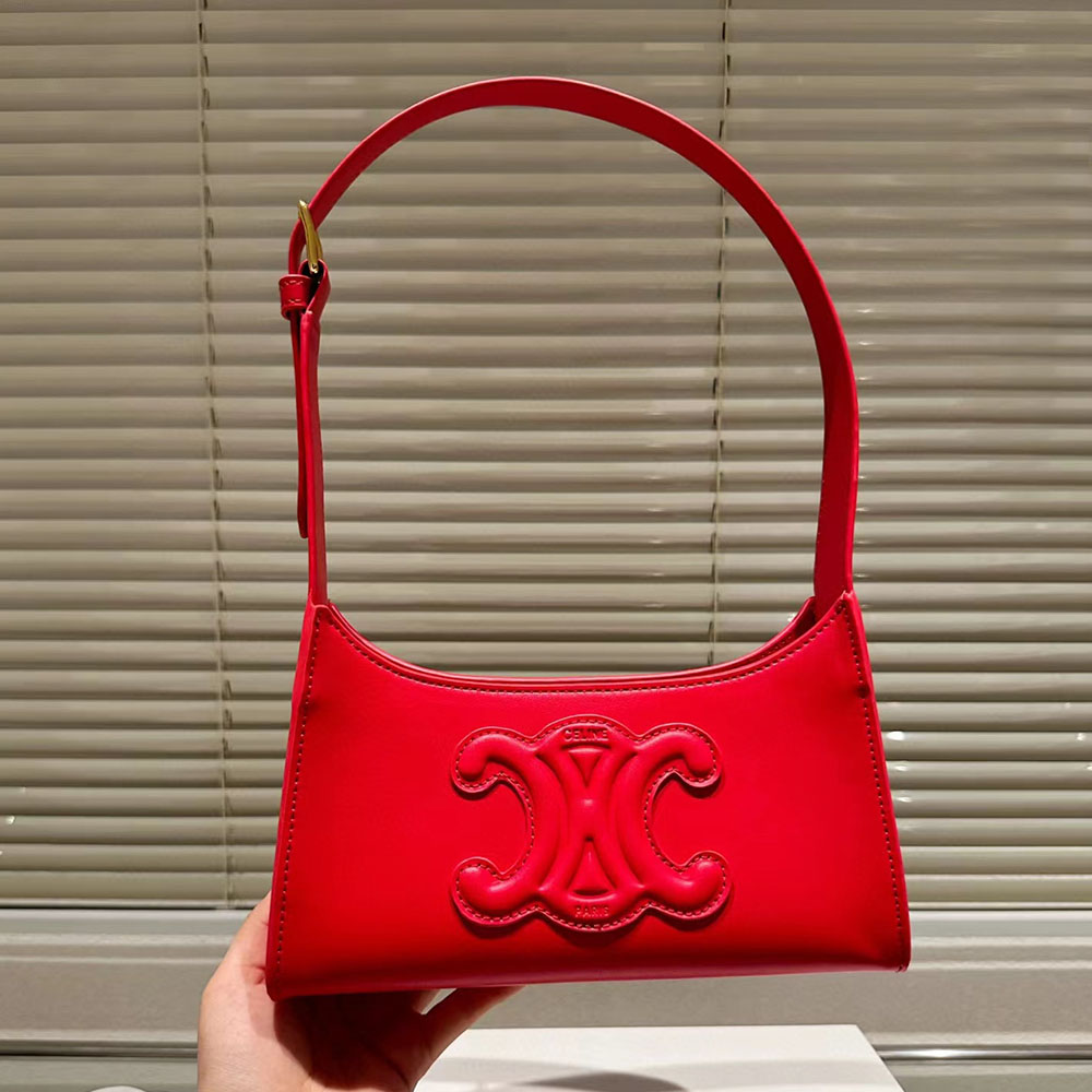 Celine Cuir Triomphe Relief Handbag Shoulder Bag(Replica)