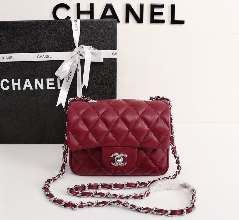 chanel1115PYD041 18x14x7 cm Silver logo