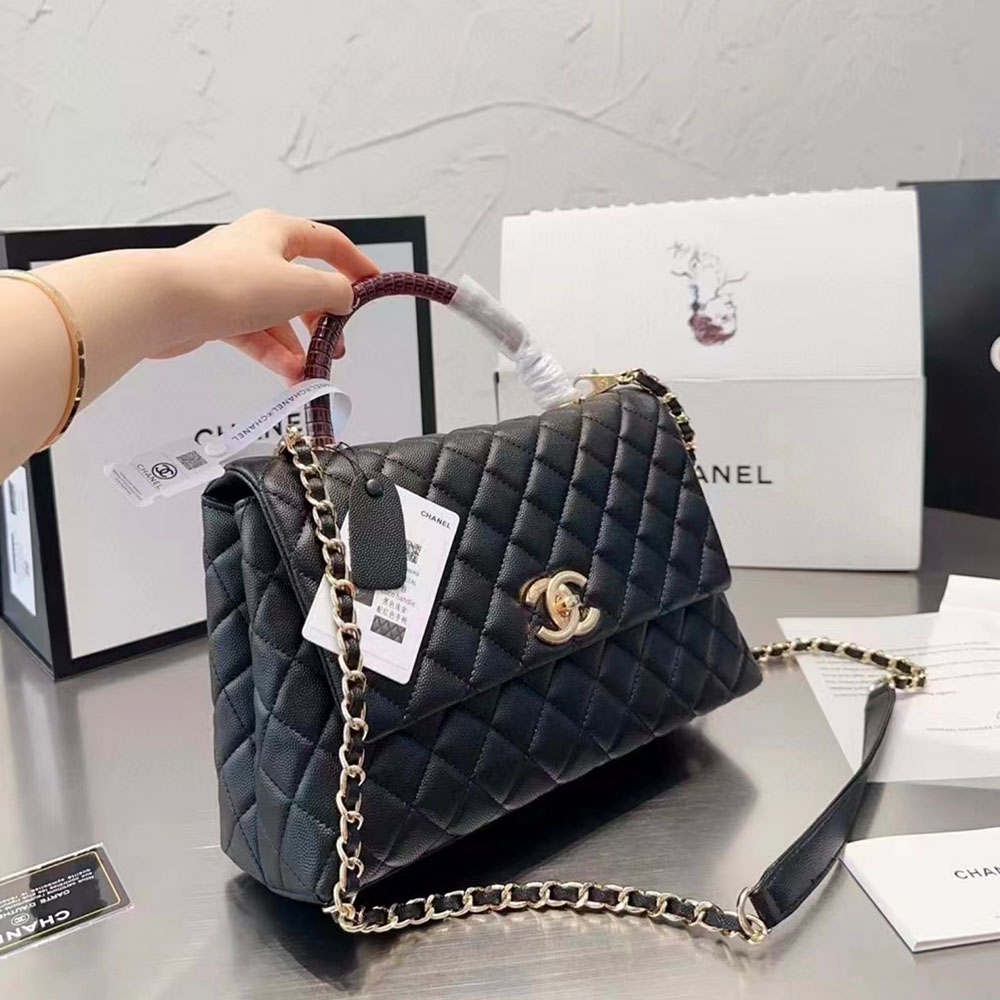 Chanel Coco Handle Bag Medium Shoulder Bag (Replica)