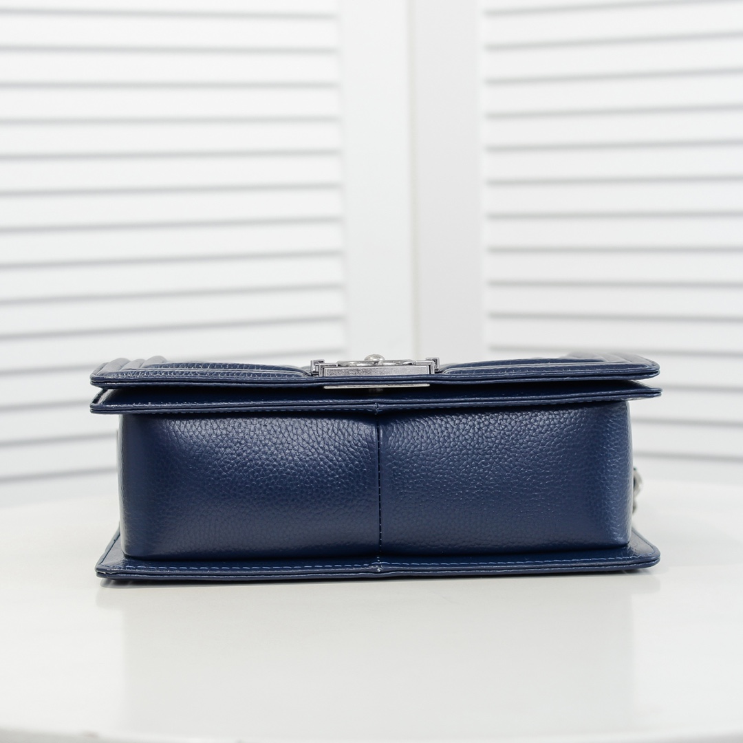 Chanel Leboy litchi or lychee pattern Shoulder Bag Handbag