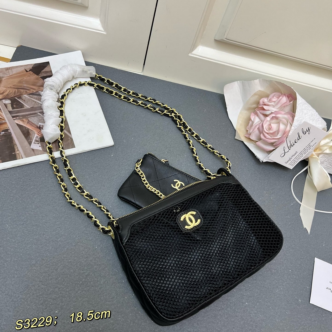 Chanel Cowhide Chain Bag S3229