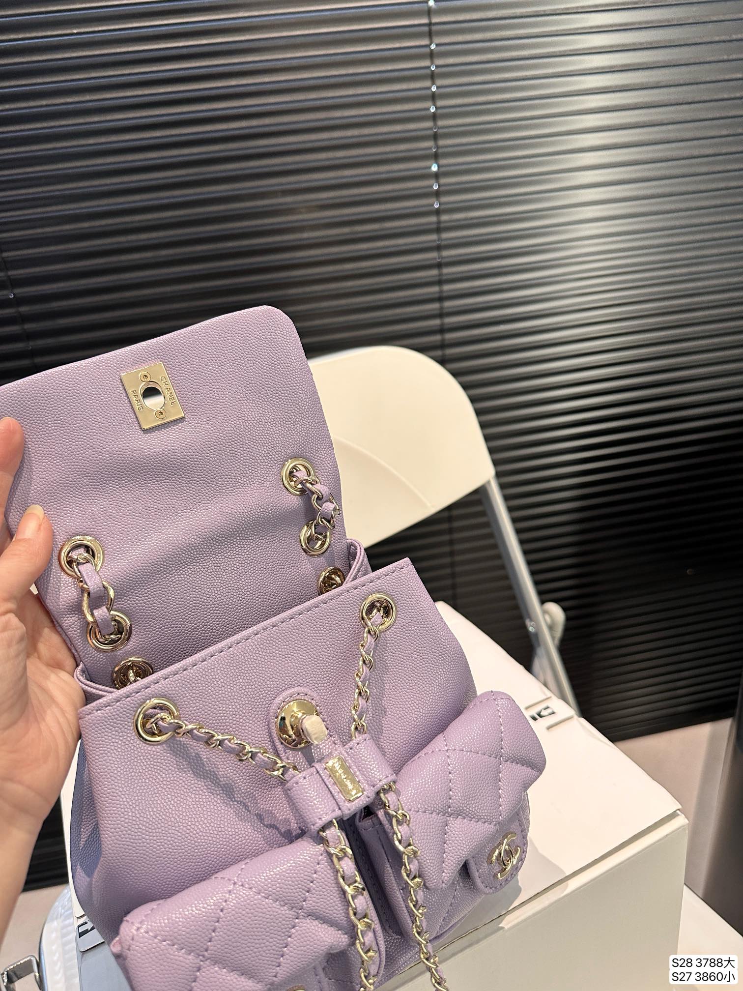 Chanel Backpack 3788 LLS002 17-20cm