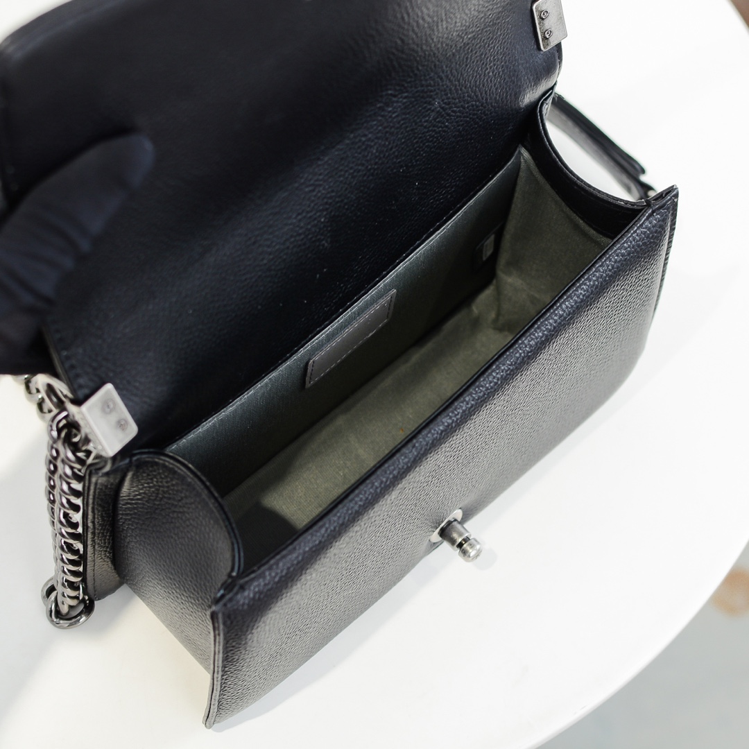 Chanel Leboy litchi or lychee pattern Shoulder Bag Handbag