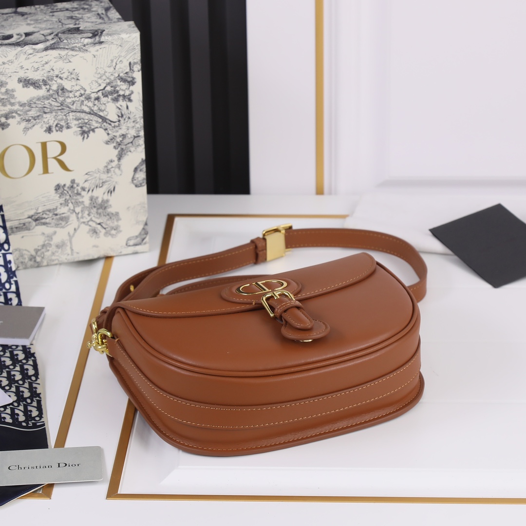 Medium Dior Bobby bag Brown CD-2011 XB081 22cm