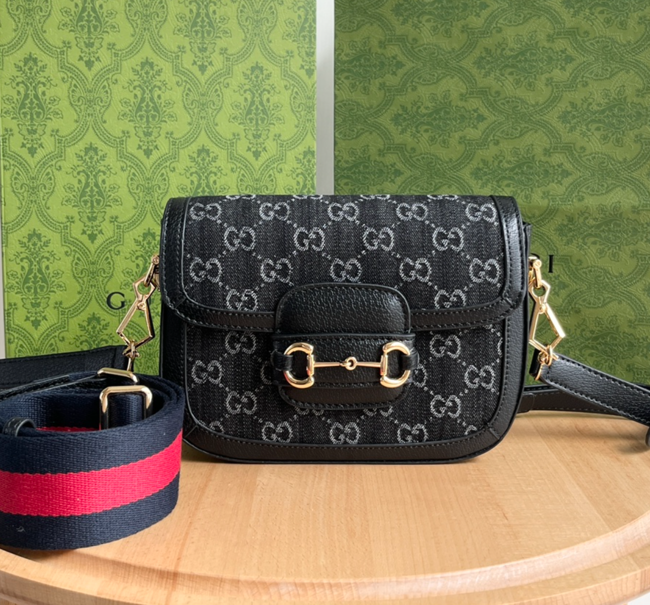 GUCCI 1955 Horsebit Shoulder Bag Mini Handbag(Replica)