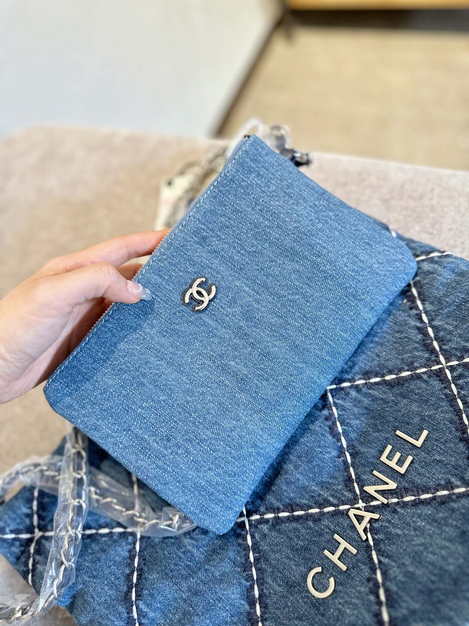 Chanel Denim Shoulder Bag LM042 20-40cm