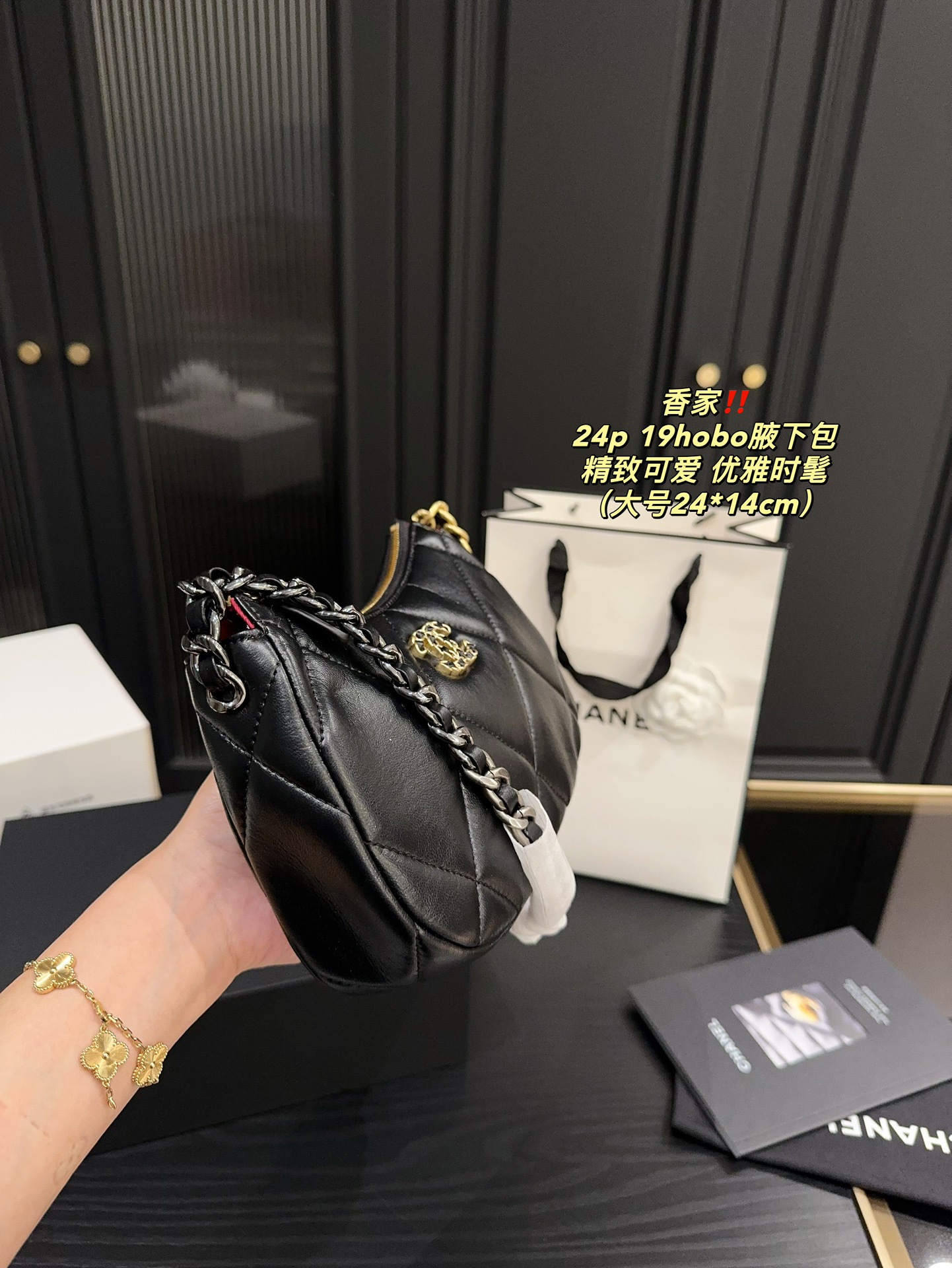 Chanel 24p 19hobo Bag 018 DB571 20-24cm