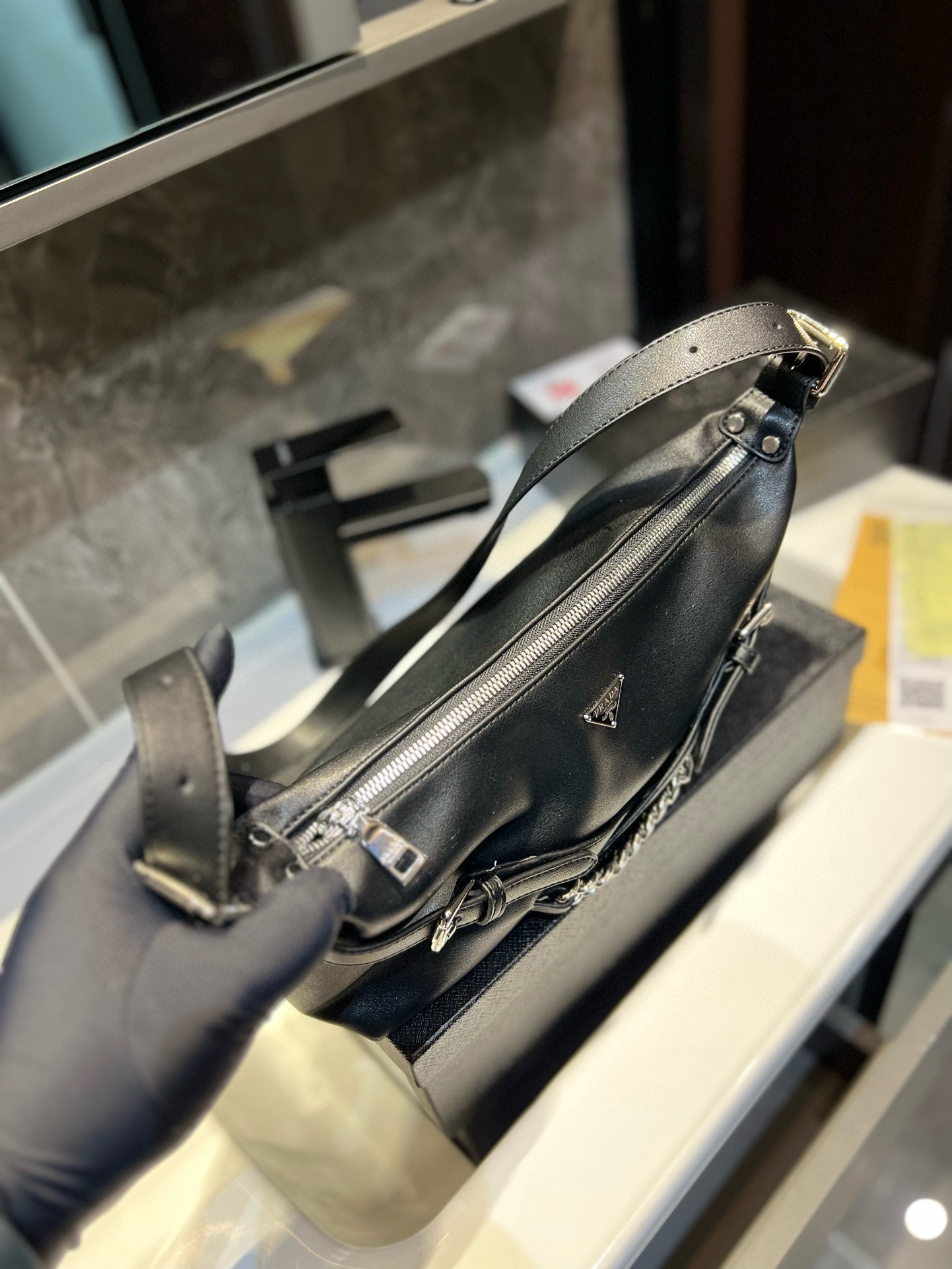 Prada Shoulder Bag 003 DB021 28cm