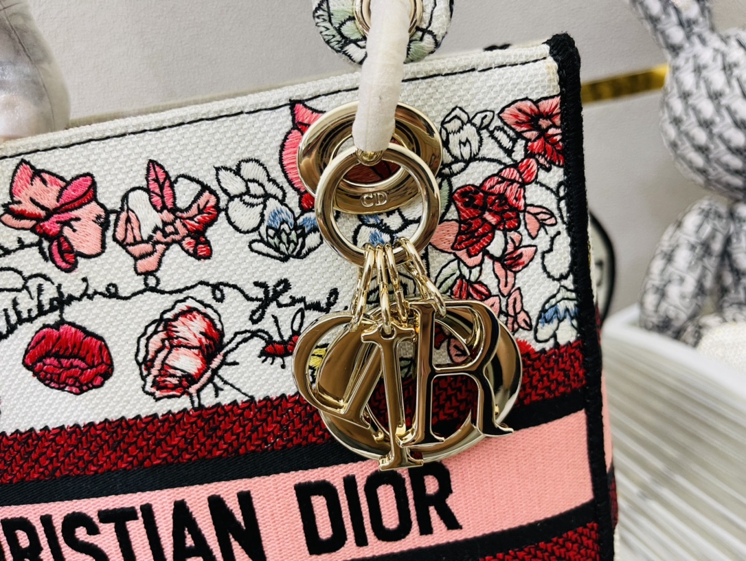10A + top quality Dior Medium Lady D-Lite Bag 9920 DD003 24cm