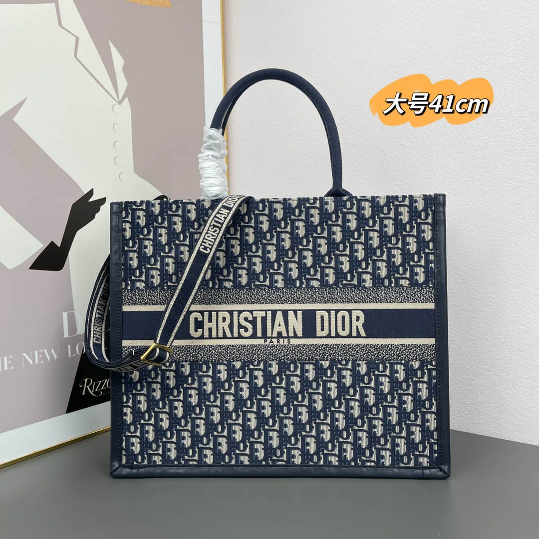 10A + top quality Dior Book Tote With Strap 0175 LM022042062 26-41cm