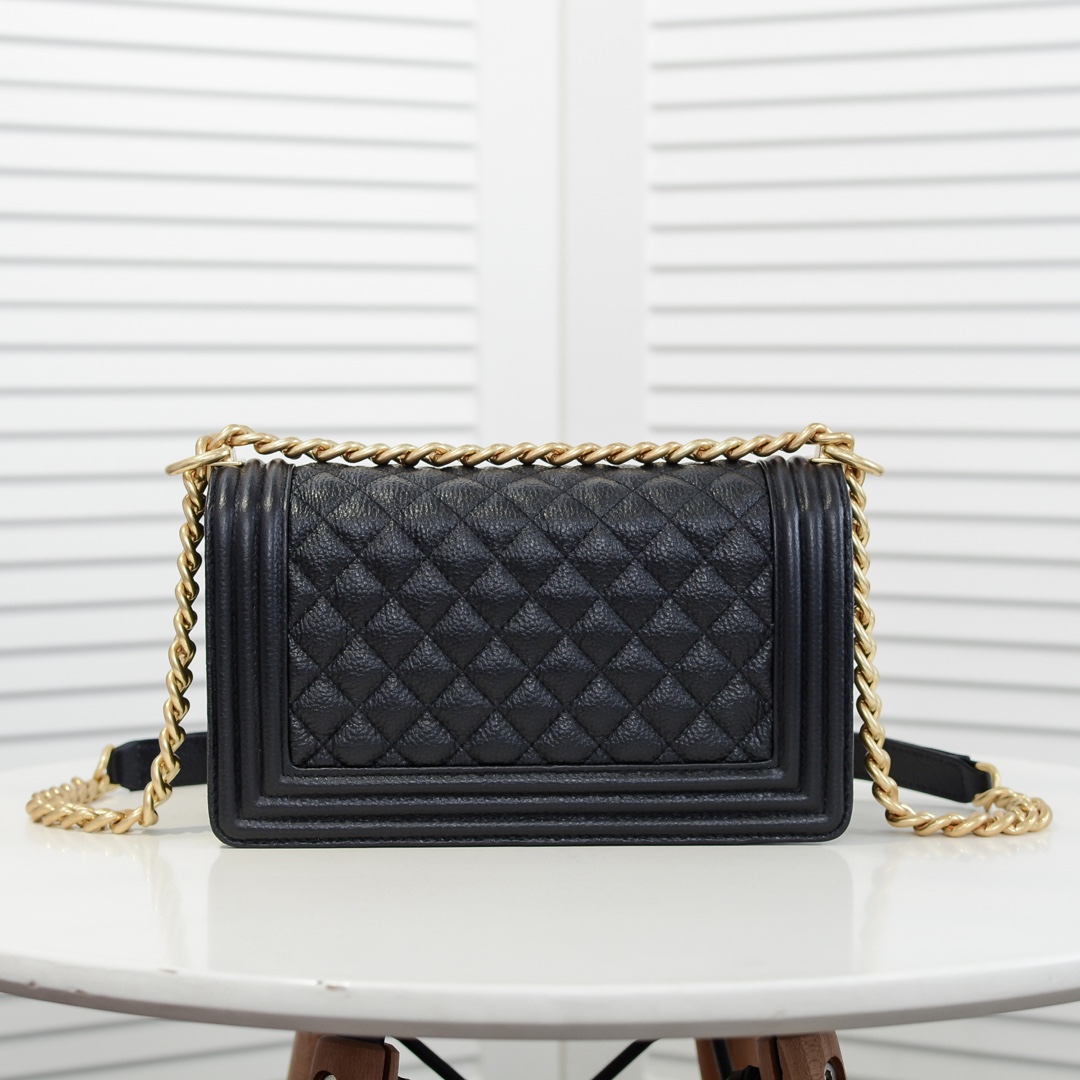 Chanel Leboy litchi or lychee pattern Shoulder Bag Handbag