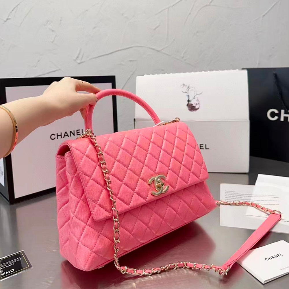 Chanel Coco Handle Bag Medium Shoulder Bag (Replica)