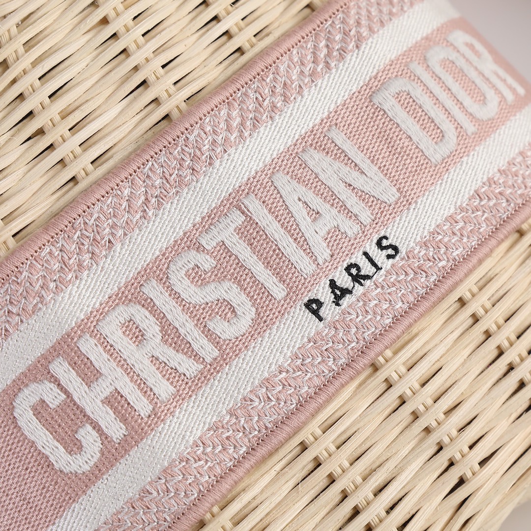Small Lady Dior Bag Pink weave 0003 XB032 20cm