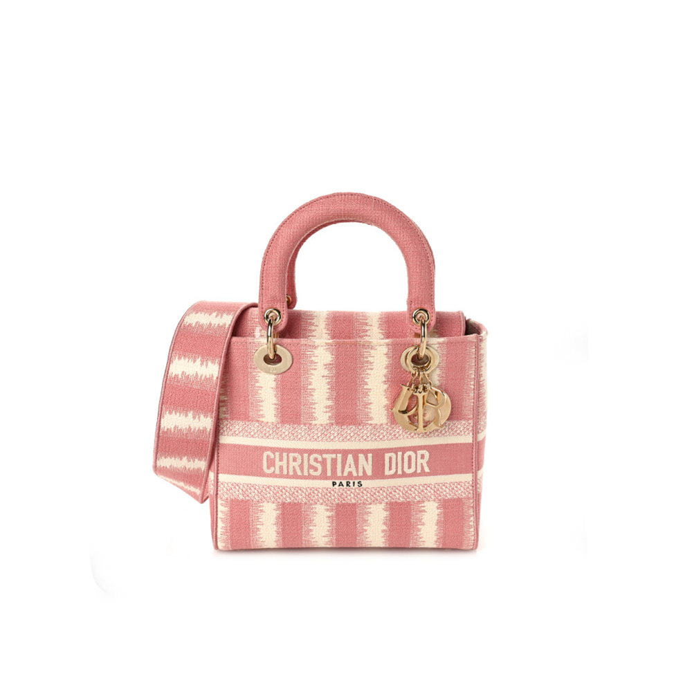 Medium Lady D-Lite Bag 'Lite Pink'(Replica)