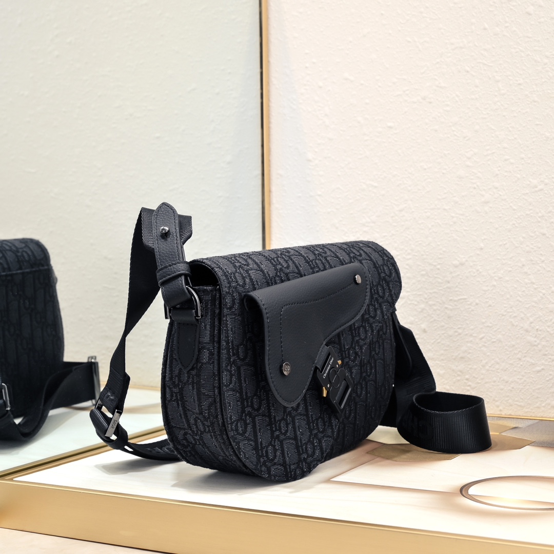 Dior Saddle Messenger Bag Oblique Shoulder Bag Handbag