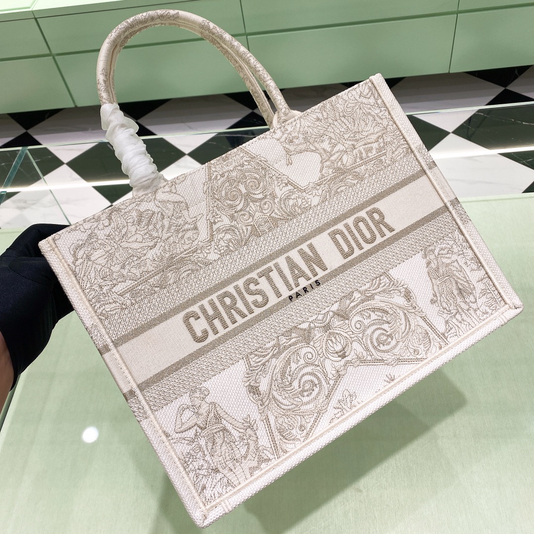 10A + top quality Medium Dior Book Tote 1296 DLAM022 36cm