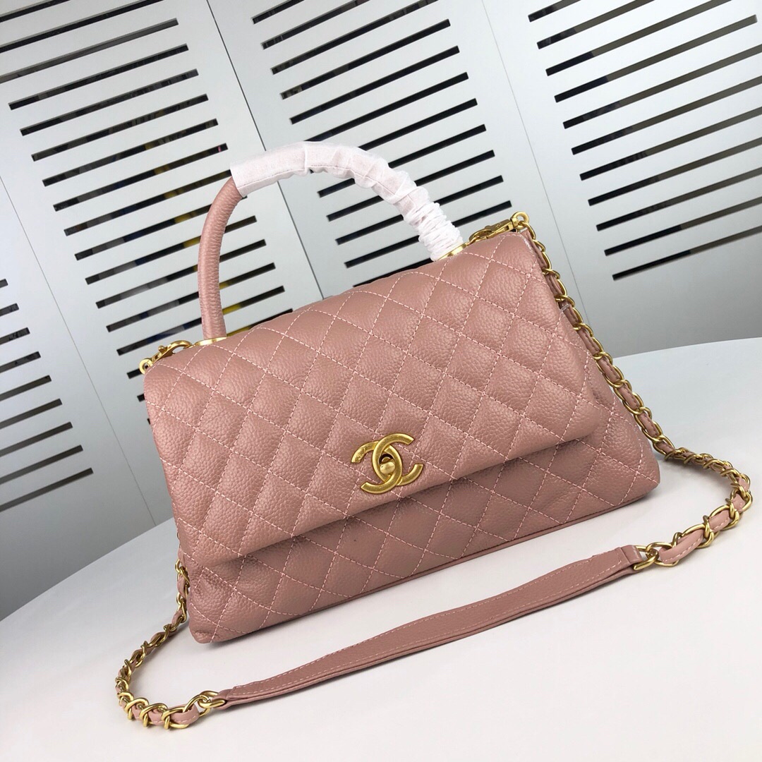 Chanel Pink Medium Shoulder Bag Handbag