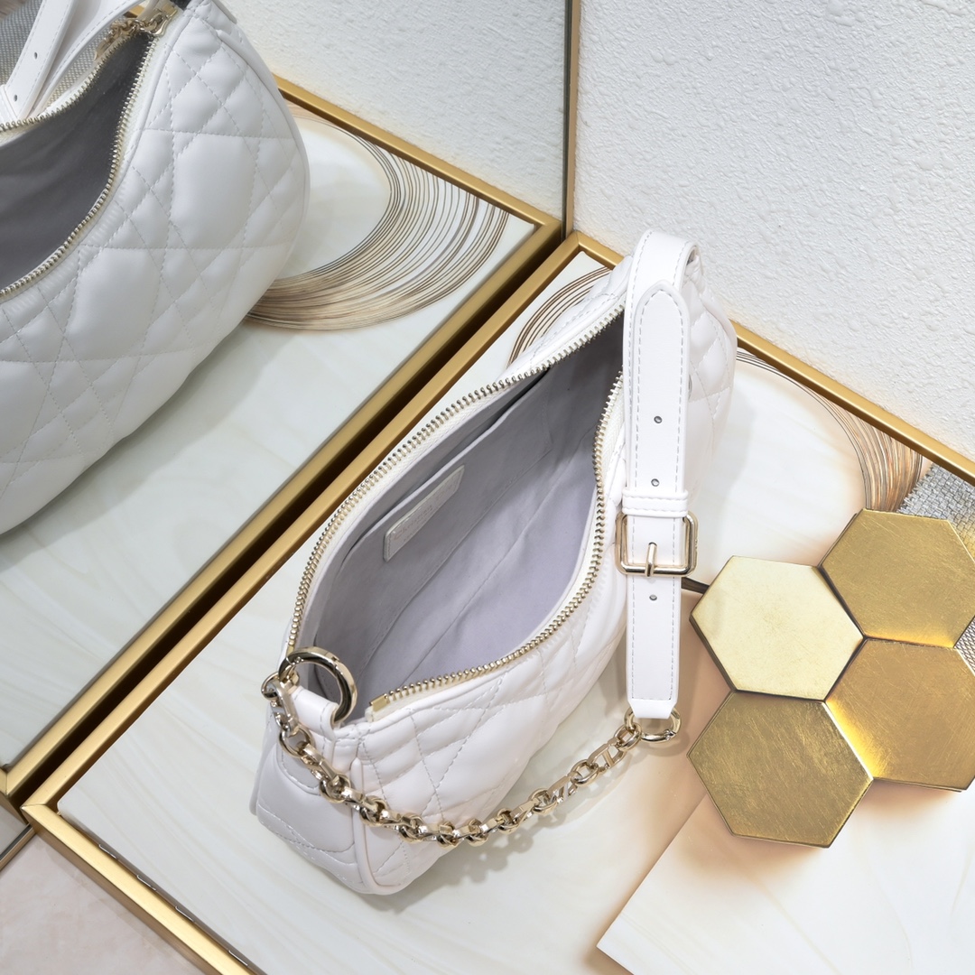 Dior CD Lounge bag 2029 White LM051 27cm