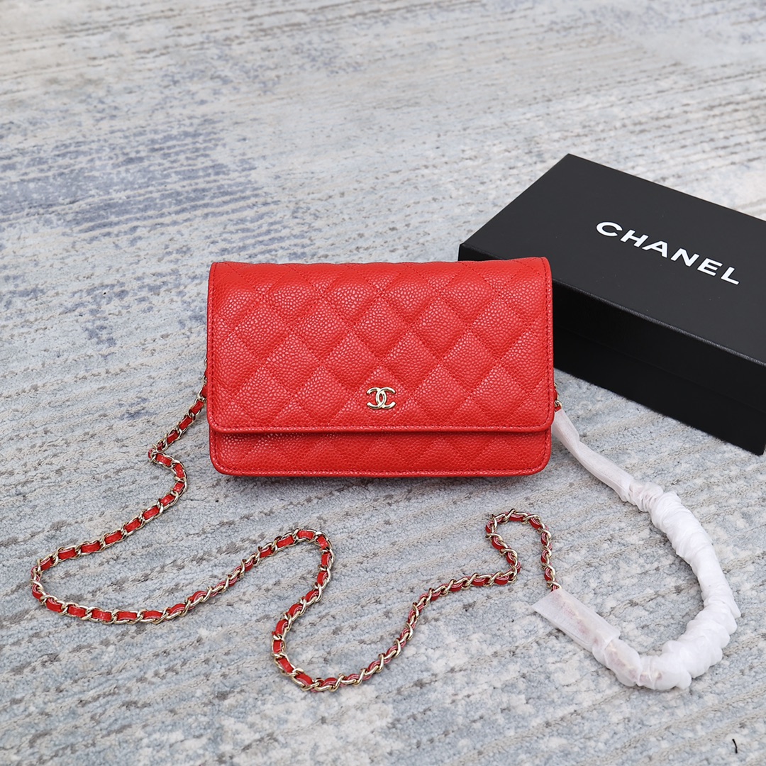Chanel Chain Purse caviar 33814 LM051 20cm