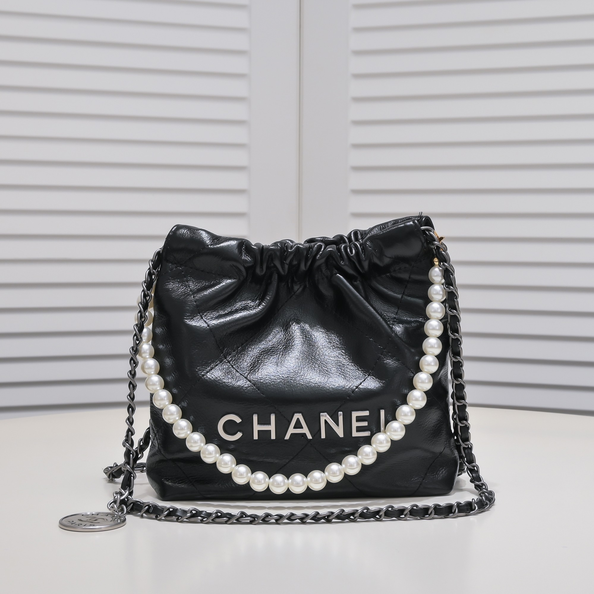 Chanel 22S Trash Bag Mini Pearl Bag Shoulder Bag Handbag