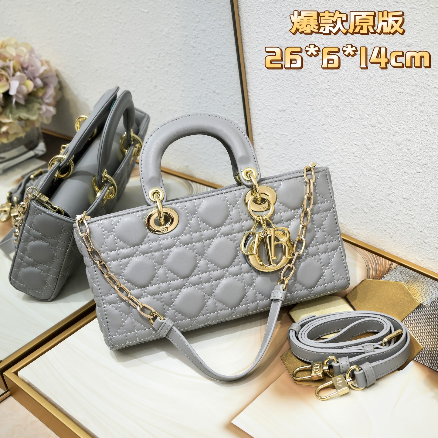 Dior Lady D-Joy bag 0540 LM002 26cm