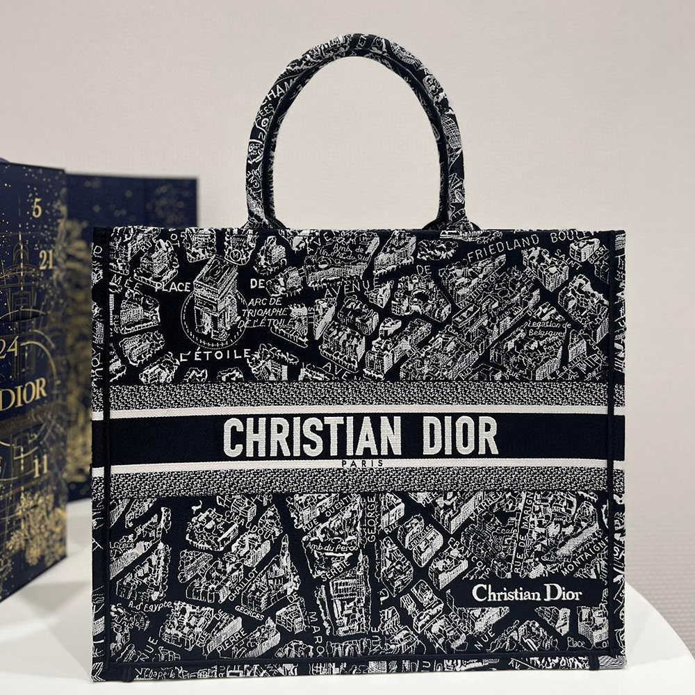 DIOR Book Tote Paris Map Bags(Replica)