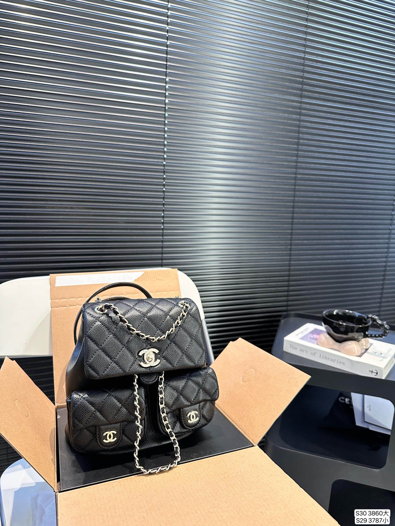 Chanel Backpack 3860 LLS012 17-20cm